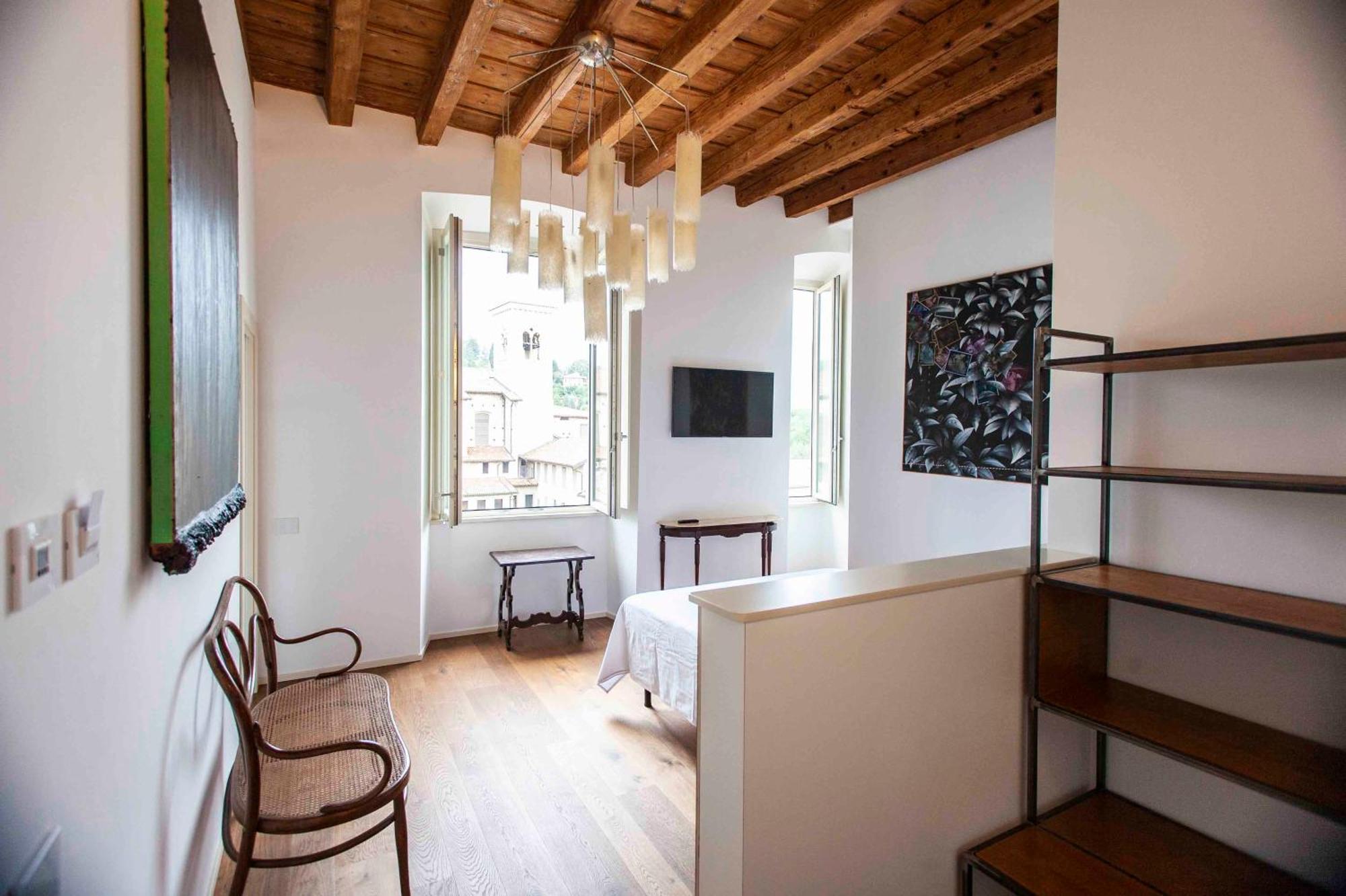 "Camera Con Vista" Bergamo Alta Exterior foto
